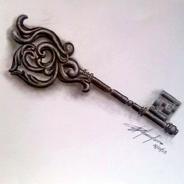 Ключ нарисованный