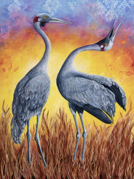 Журавль арт