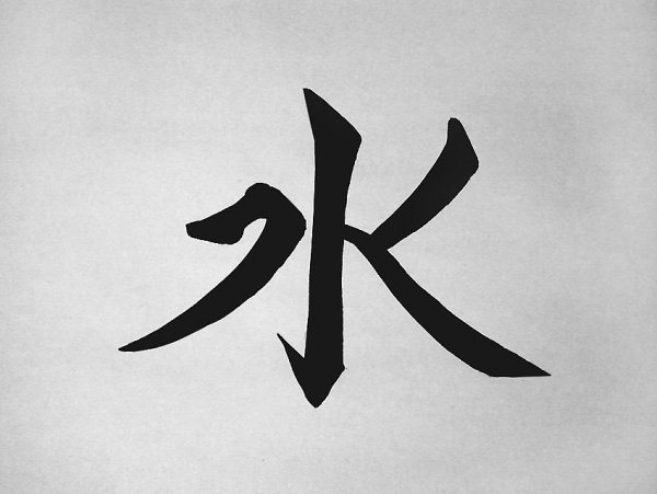 Японский иероглиф вода
