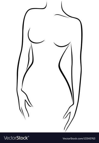 Силуэт женского тела