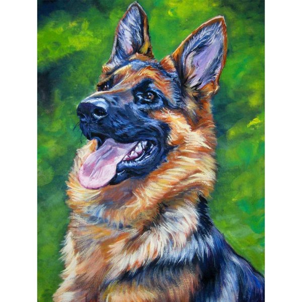 Немецкая овчарка Canva