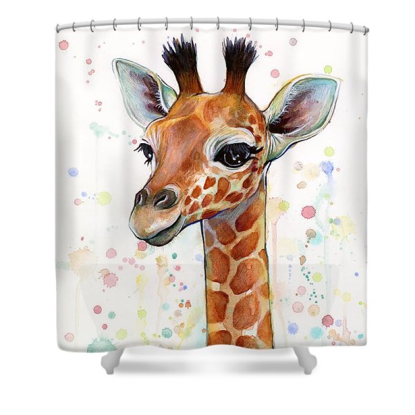 Жирафы акварелью