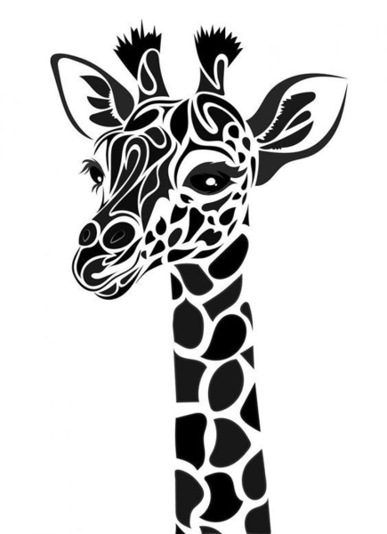 Срисовка жирафа