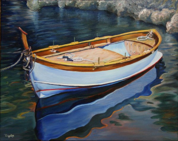 Картина лодки