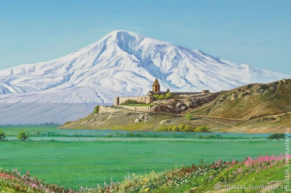 Армения пейзажи Арарат хор Вирап