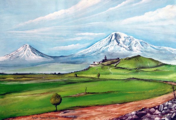 Гора Арарат Армения рисунок