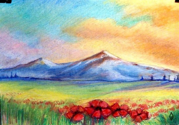Арарат акварель