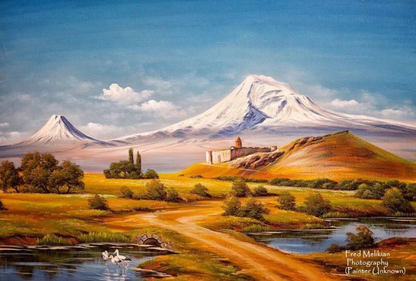 Гора Арарат с Араратской Долиной