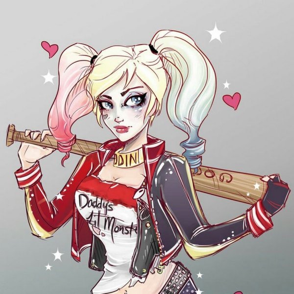 Харли Квинн для срисовки