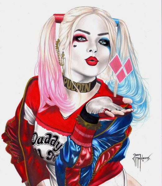 Харли Квинн рисунок