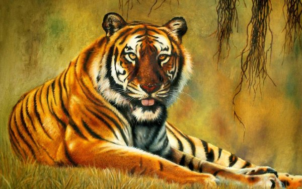 Тигр картина