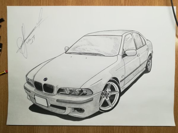 BMW e39 рисунок