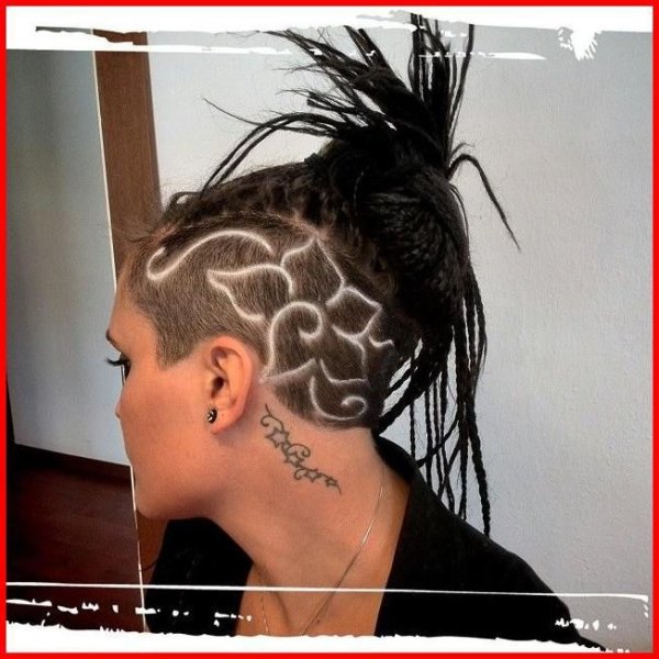 Красивые узоры на висках