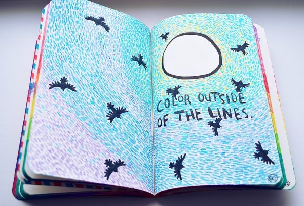 Оформление блокнота для девочек