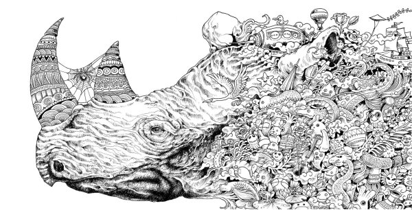 Раскраски сложные