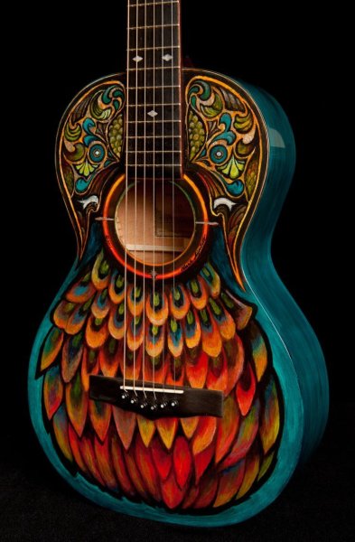 Разрисованная гитара