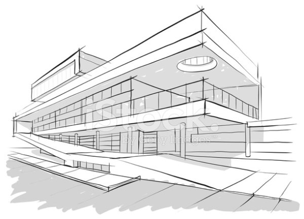 Эскиз современной школы