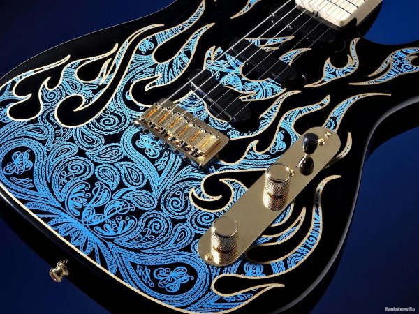 Электрогитара стимпанк
