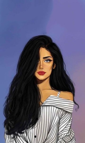 Мультяшные девушки брюнетки