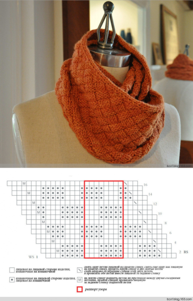 Вязание крючком шарф снуд