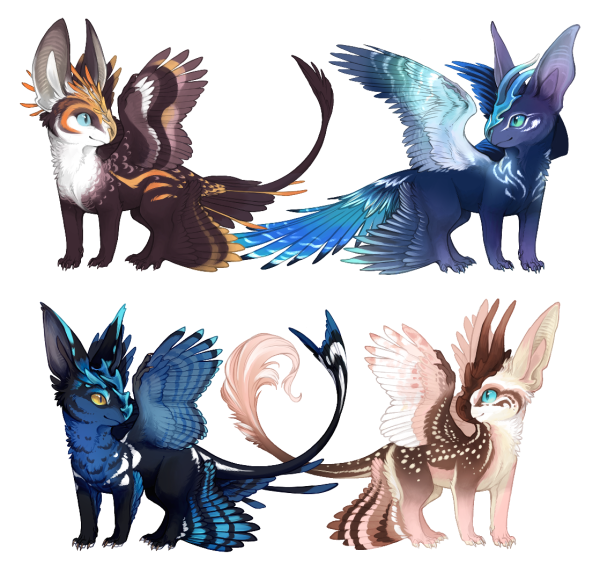 Фамильяр голубой Грифон