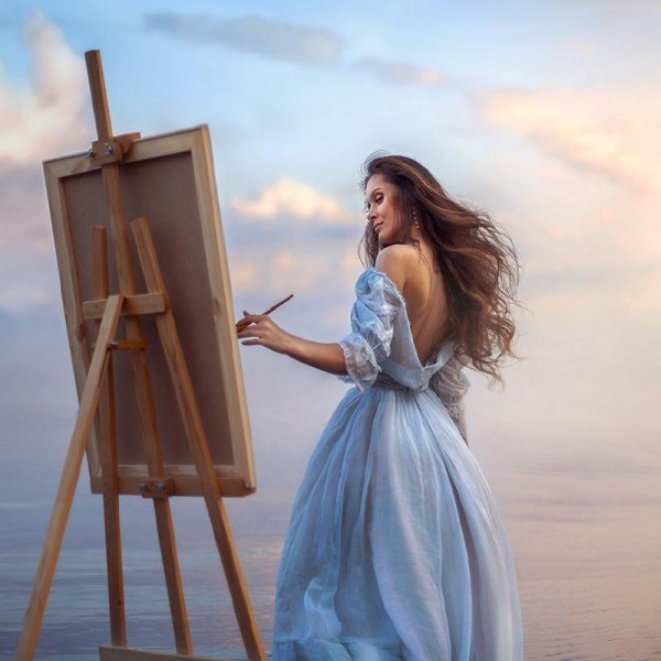 Человек за мольбертом