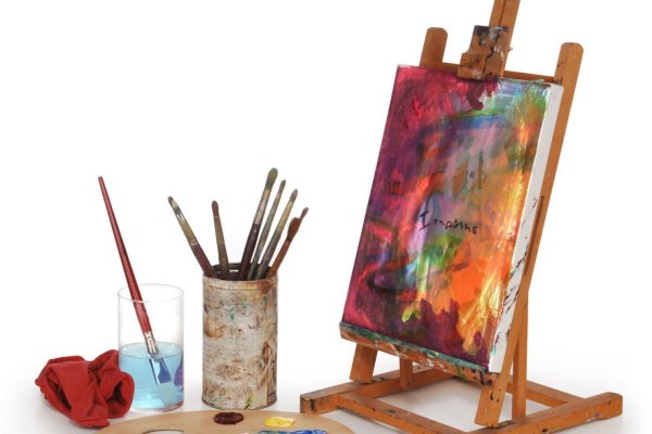 Картина на мольберте