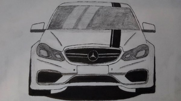 Мерседес Бенц 63 АМГ рисунок