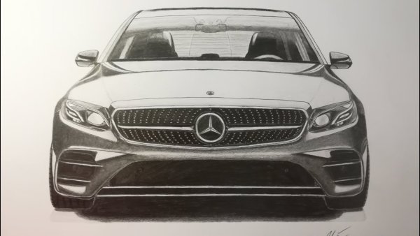 Мерседес Бенц 63 АМГ рисунок