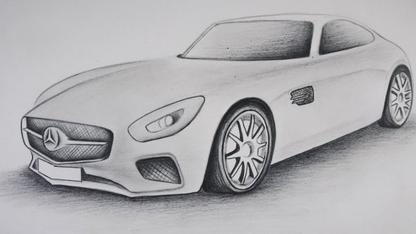 Срисовки машин Мерседес