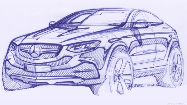 Машина Мерседес GLE Coupe раскраска