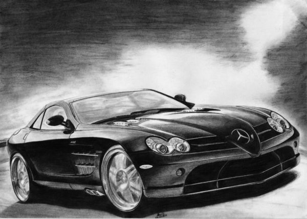 Автомобиль карандашом