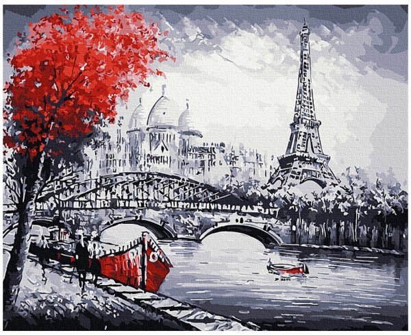 Алмазная мозаика 40х50 город Париж