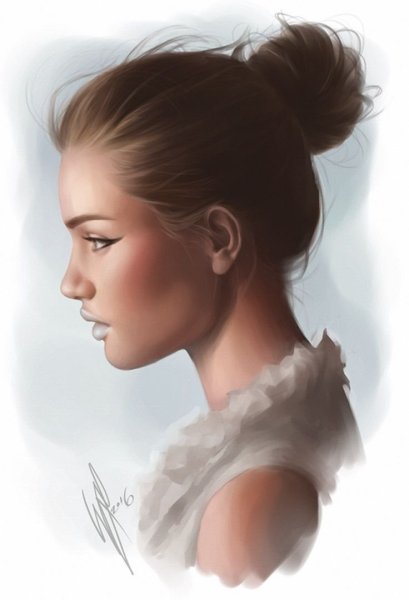 Девушка в профиль