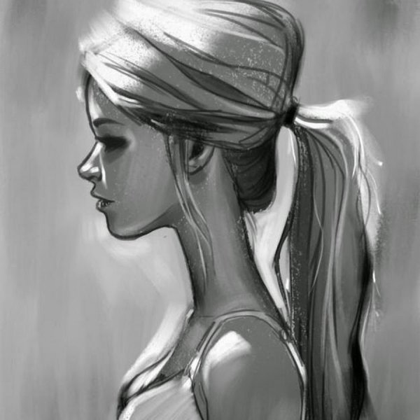 Девушка на боку картина