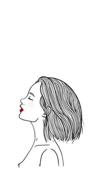 Рисунки для срисовки лицо с боку