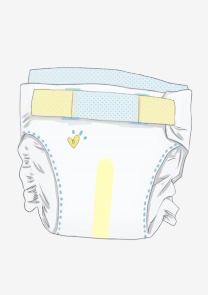 Памперс нарисованный