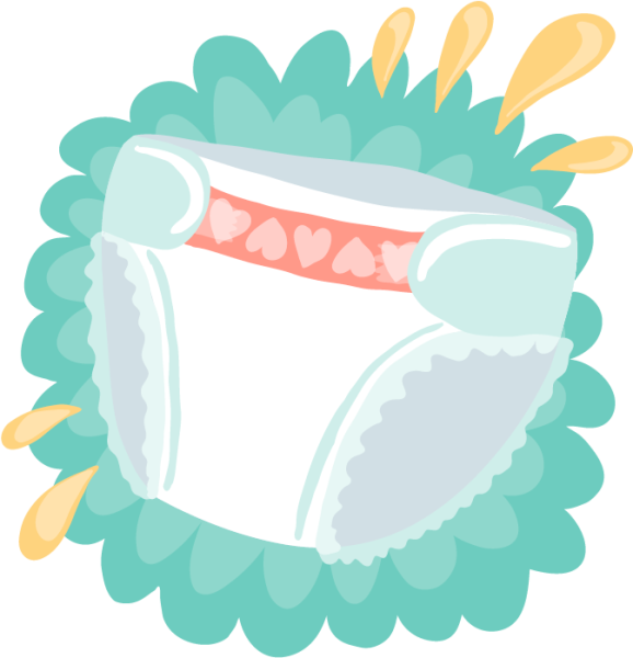 Подгузник мультяшный