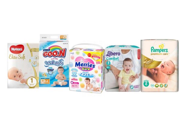 Подгузники разных фирм