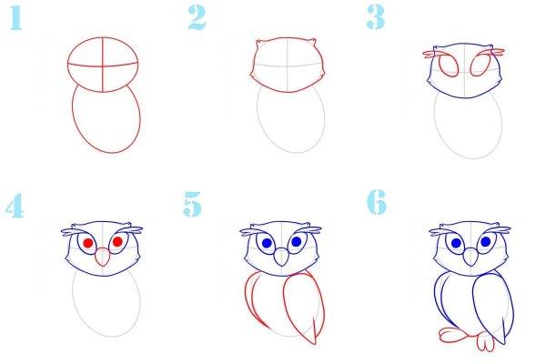 Рисунок котенка поэтапно