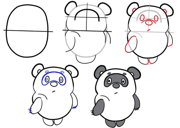 Поэтапное рисование аниме