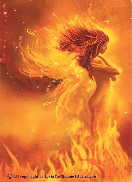 Огонь нарисованный