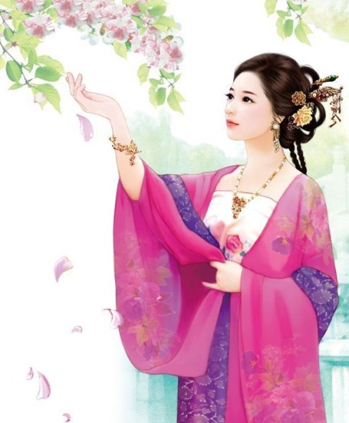 Китайская красавица рисунок