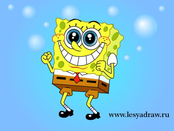 Нарисовать Спанч Боба