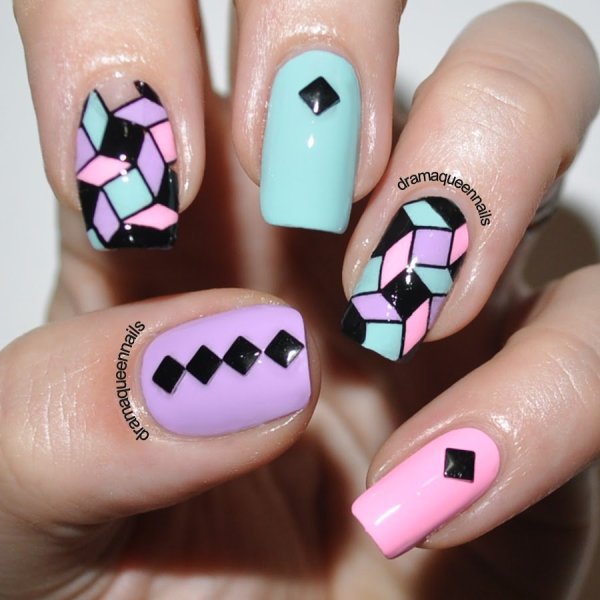 Геометрический маникюр