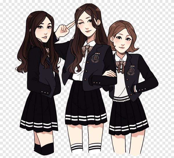 Референсы девушка в школьной форме