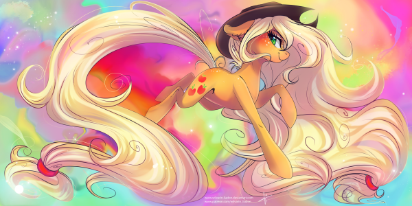 Арт эпл Джек и Флаттершай