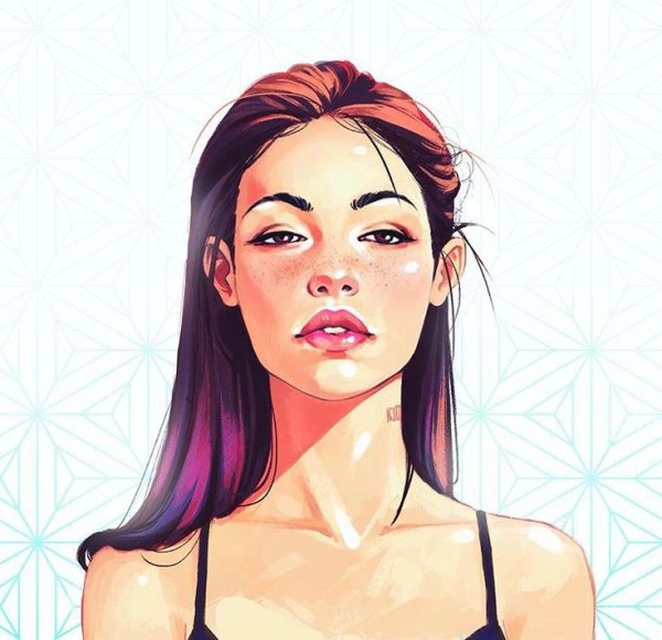 Девушка иллюстратор