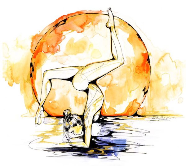 Йога рисунок