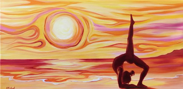 Йога нарисованная